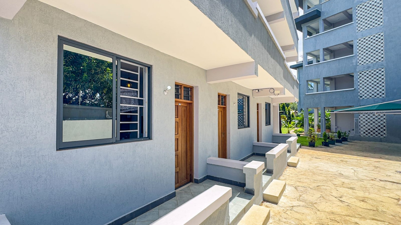 Garden-facing studio entrance