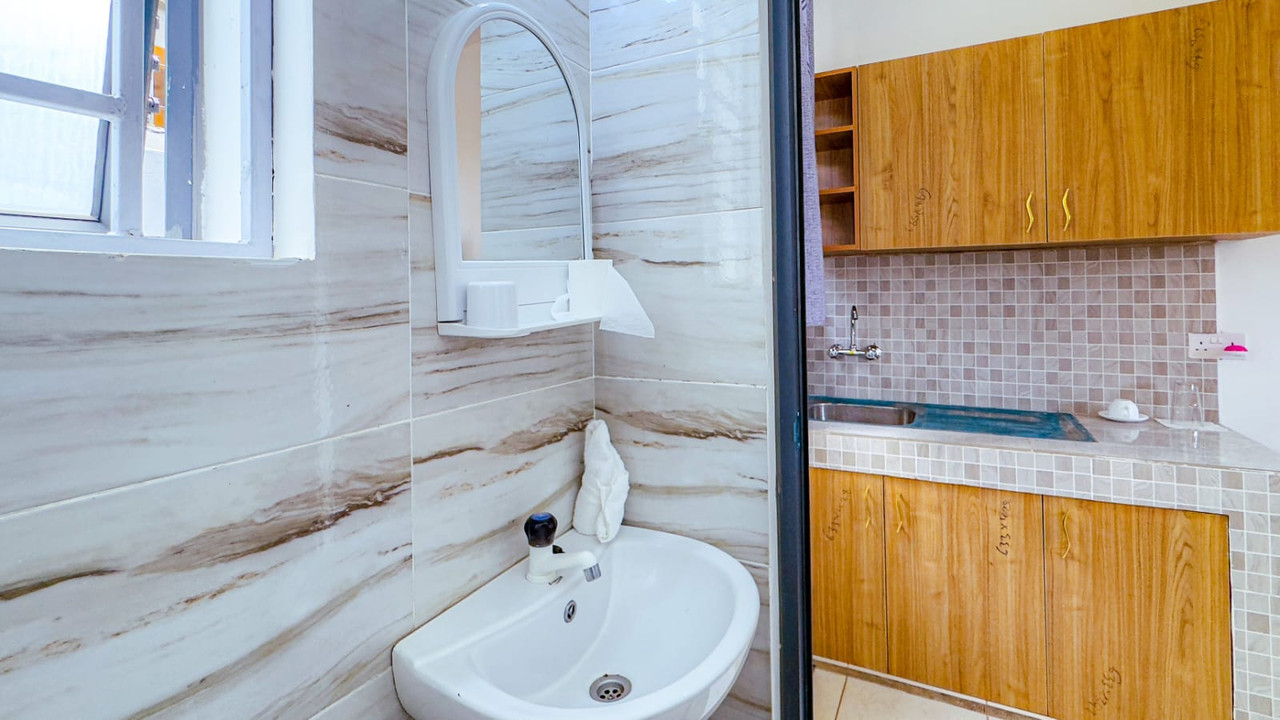 Bathroom vanity and kitchenette