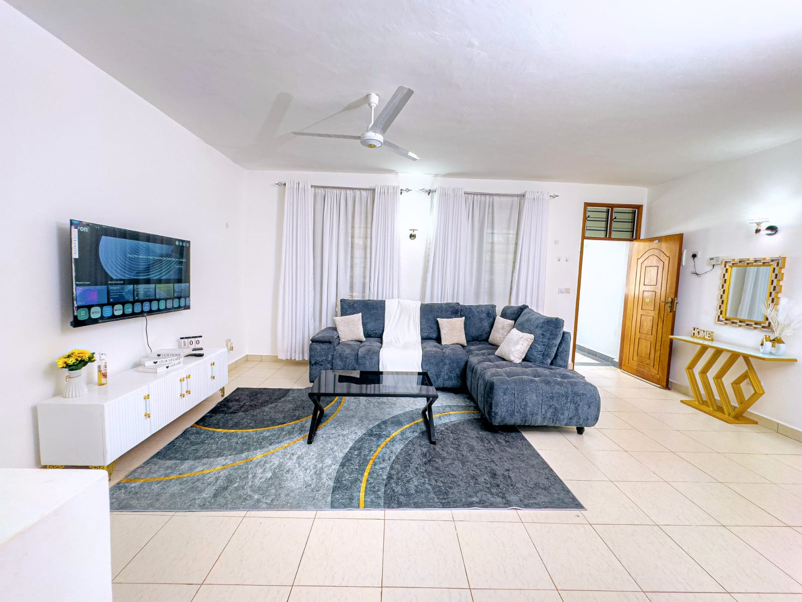 Wide open-plan living area