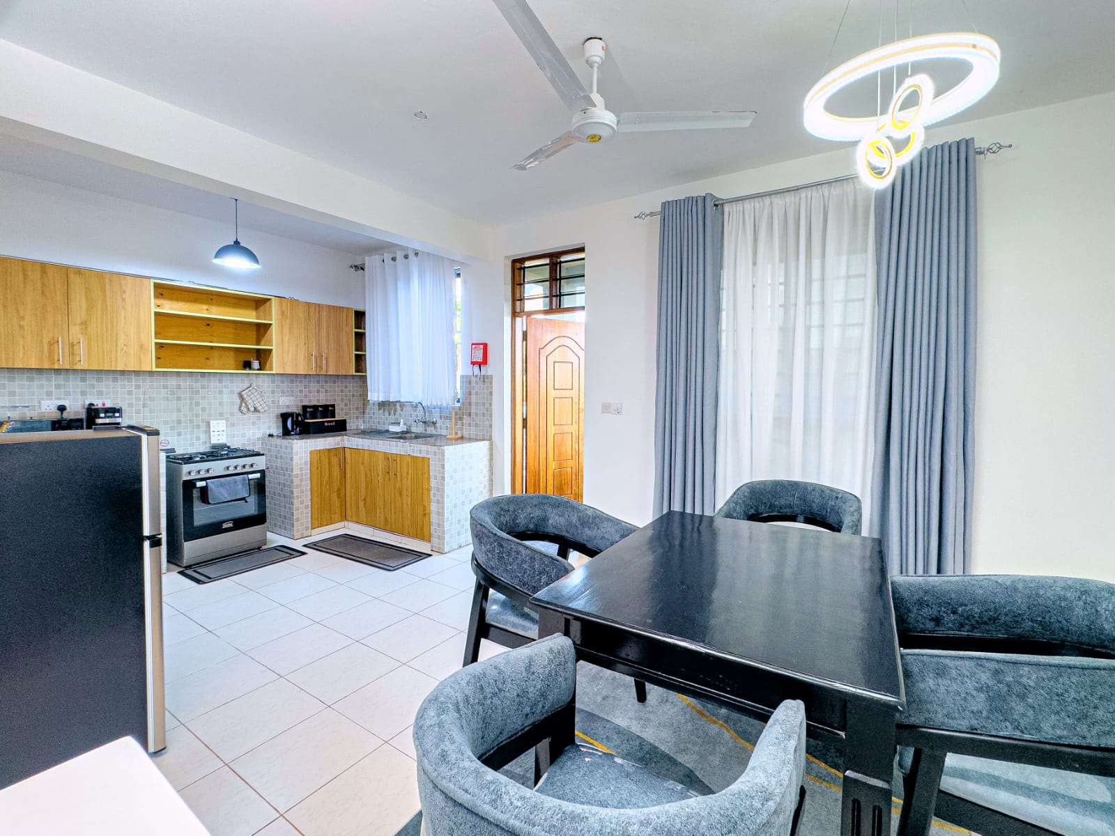 Lounge beside kitchen