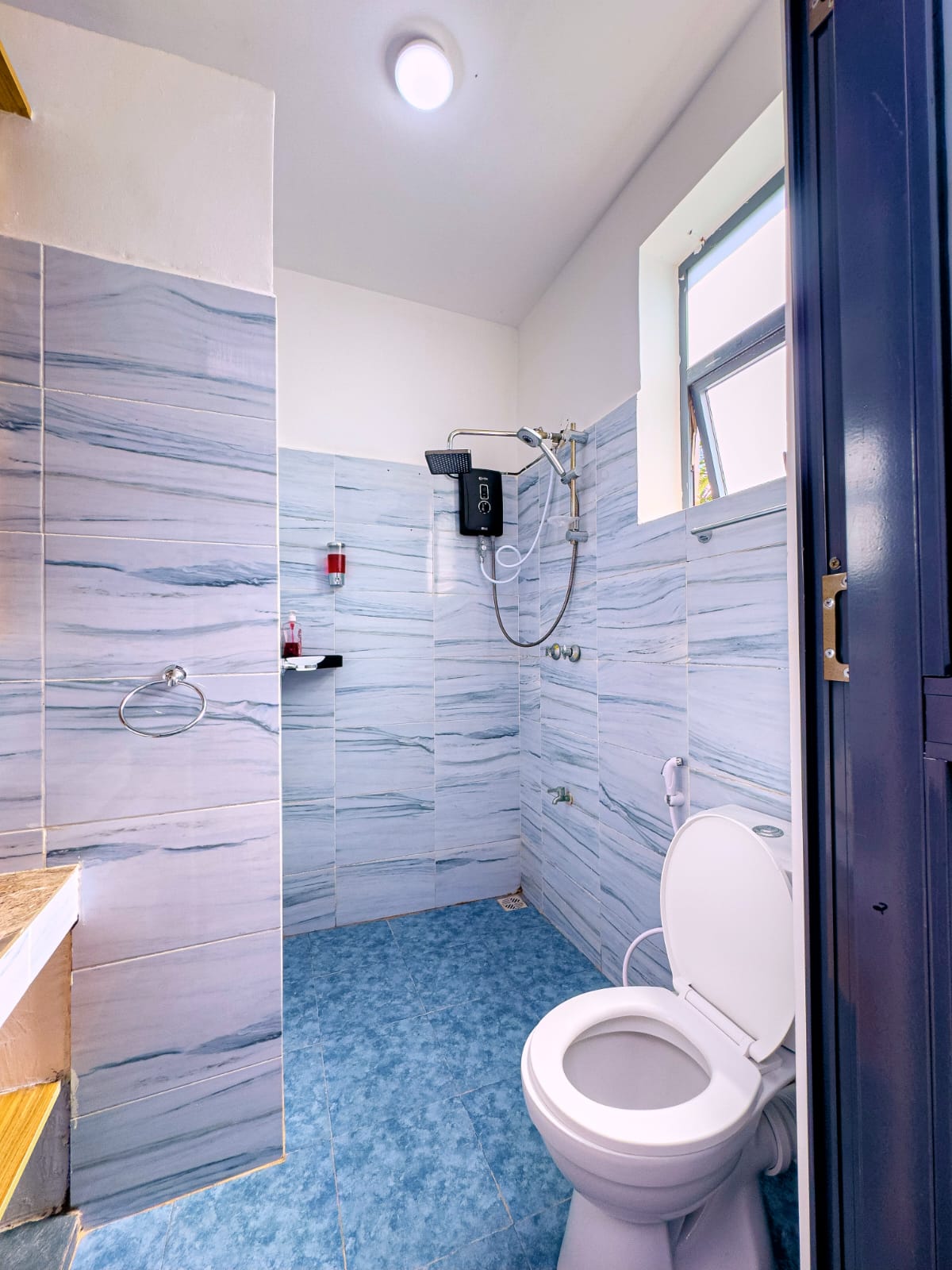 Tiled shower room