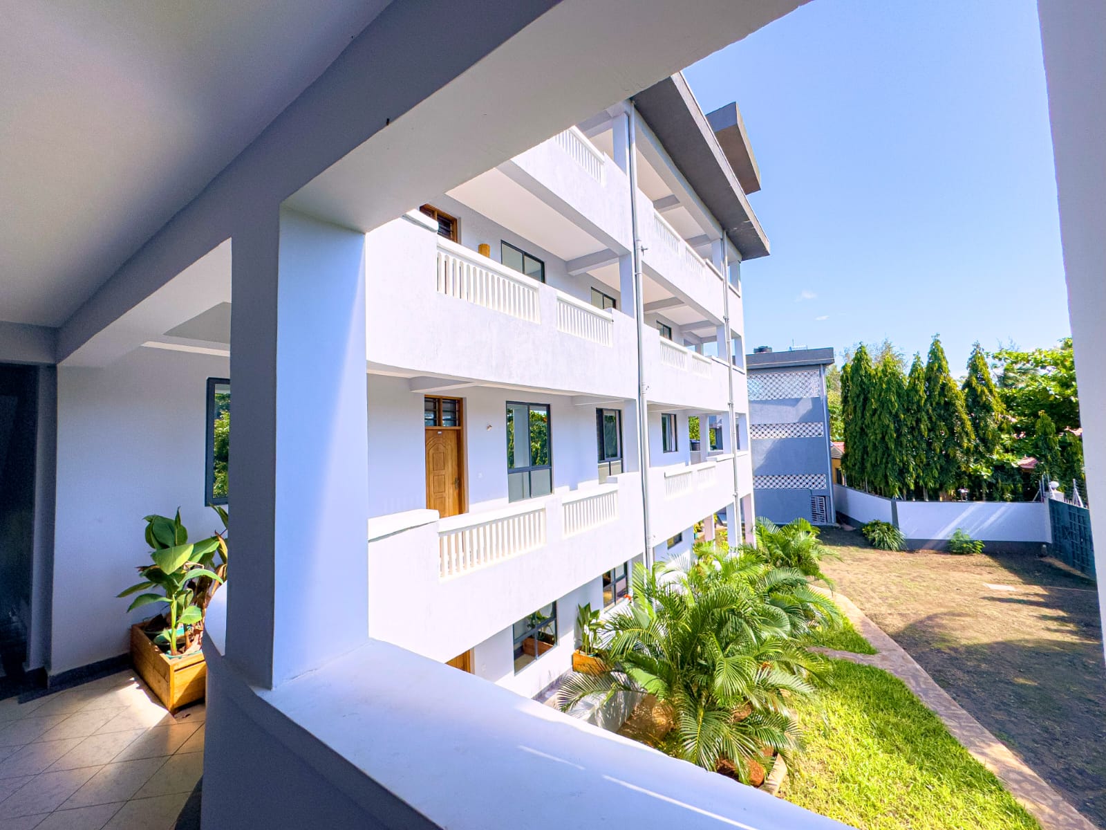 Apartment courtyard view